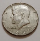 1967 Kennedy Half Dollar • 40% Silver • Circulated • X171
