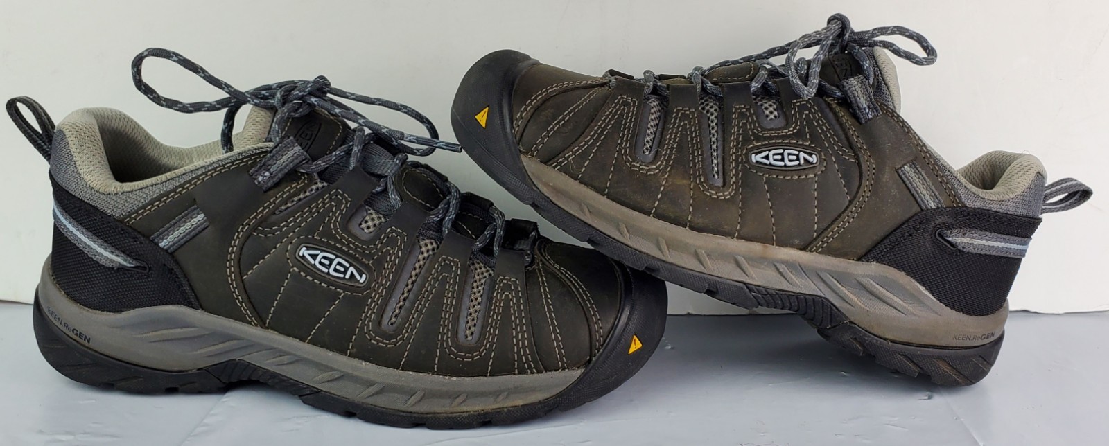 Scarpe antinfortunistiche Keen donna Flint II grigie sneakers da lavoro EH misura 9W larghe usate in ottime condizioni