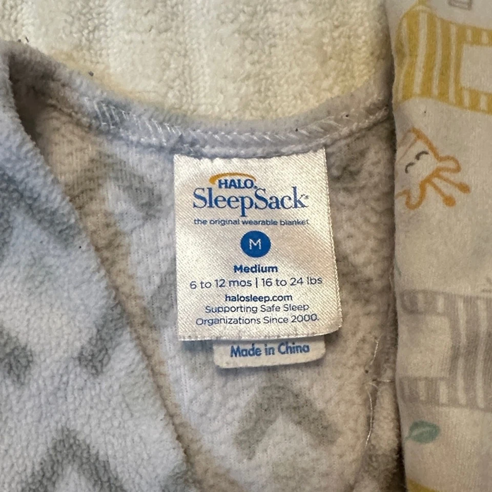 Мешки для сна детские Halo - пастельные и серые узоры - Изображение 2 из 4