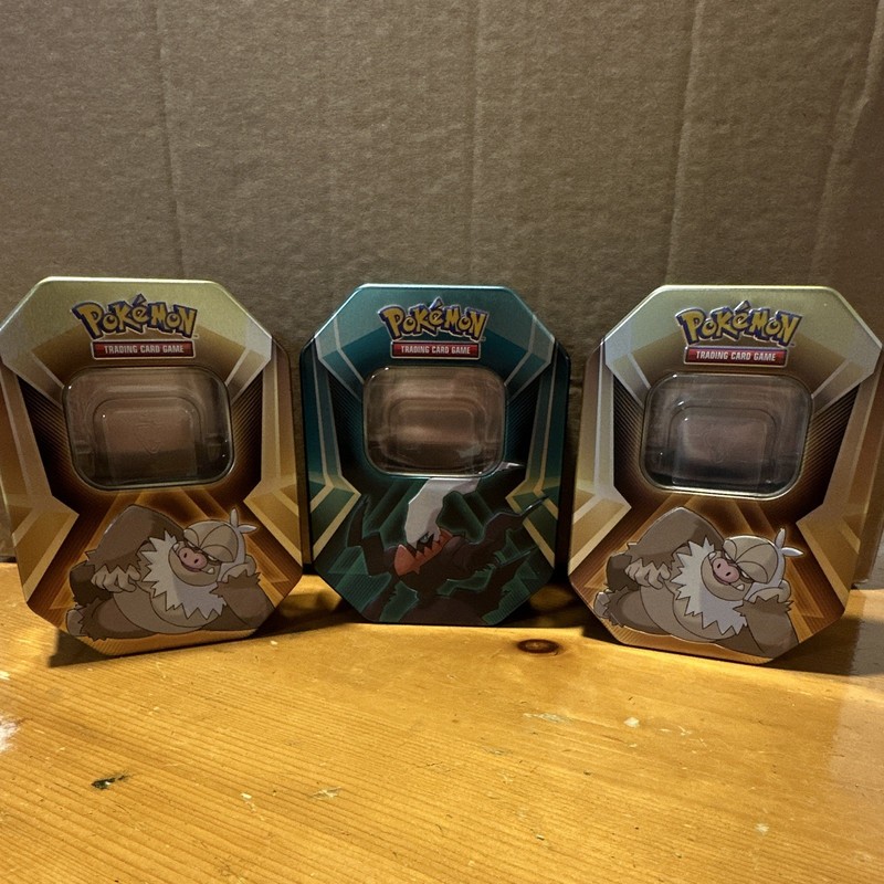 Pokémon TCG Triple Header Collector Tin - 3 EMPTY TIN’S