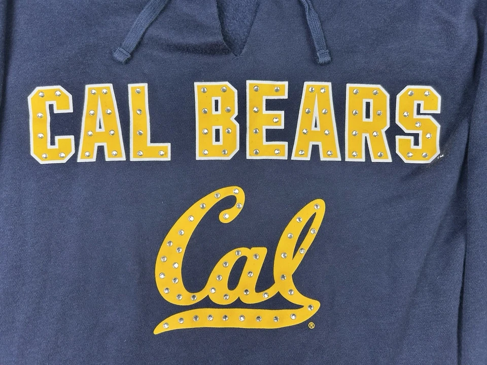 Женская толстовка с капюшоном Victoria's Secret Cal Bears розовый бренд со стразами - Изображение 2 из 4