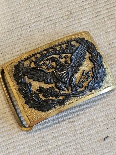 1851 Model Army Civil War Era Two Piece Officer Grade Belt Buckle L@@K!!!