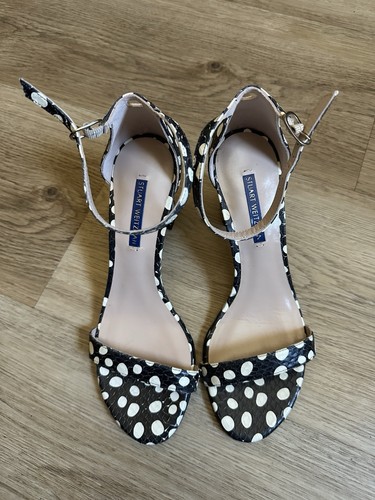 Stuart Weitzman Vero Cuoio Polka Dot Heels Size 8 – Never Worn
