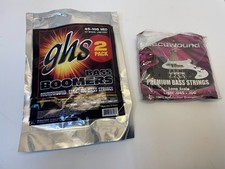 r53- NEW LOT OF Bass GUITAR STRINGS GHS Accus...