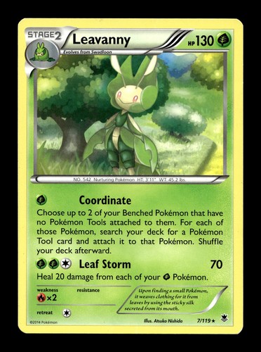 Leavanny XY - Phantom Forces #7 (2014) Rare HP Pokemon