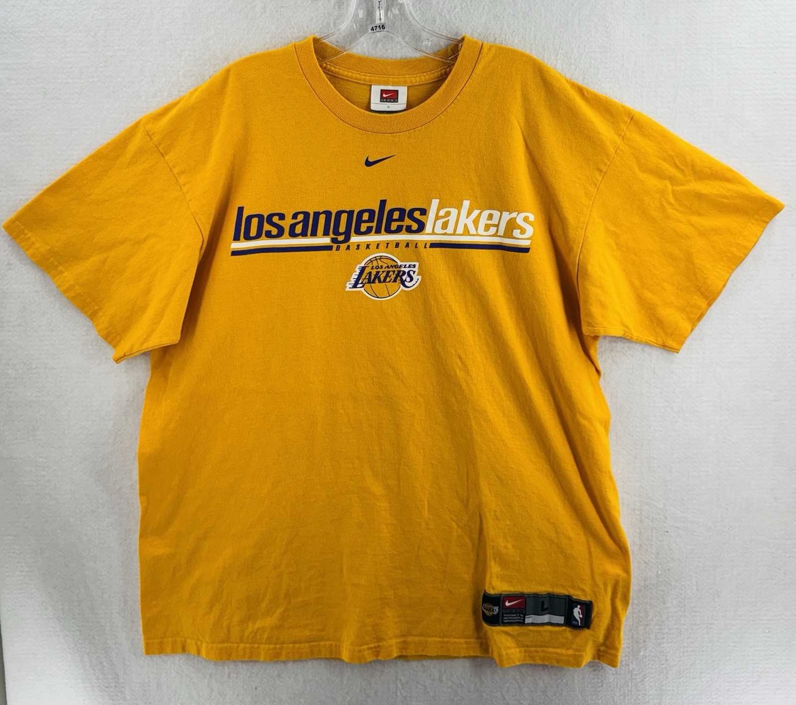 Nike Middle Swoosh LA LAKERS MADE IN USA 🇺🇸 Rare Vtg Y2K Kobe NBA 90’s