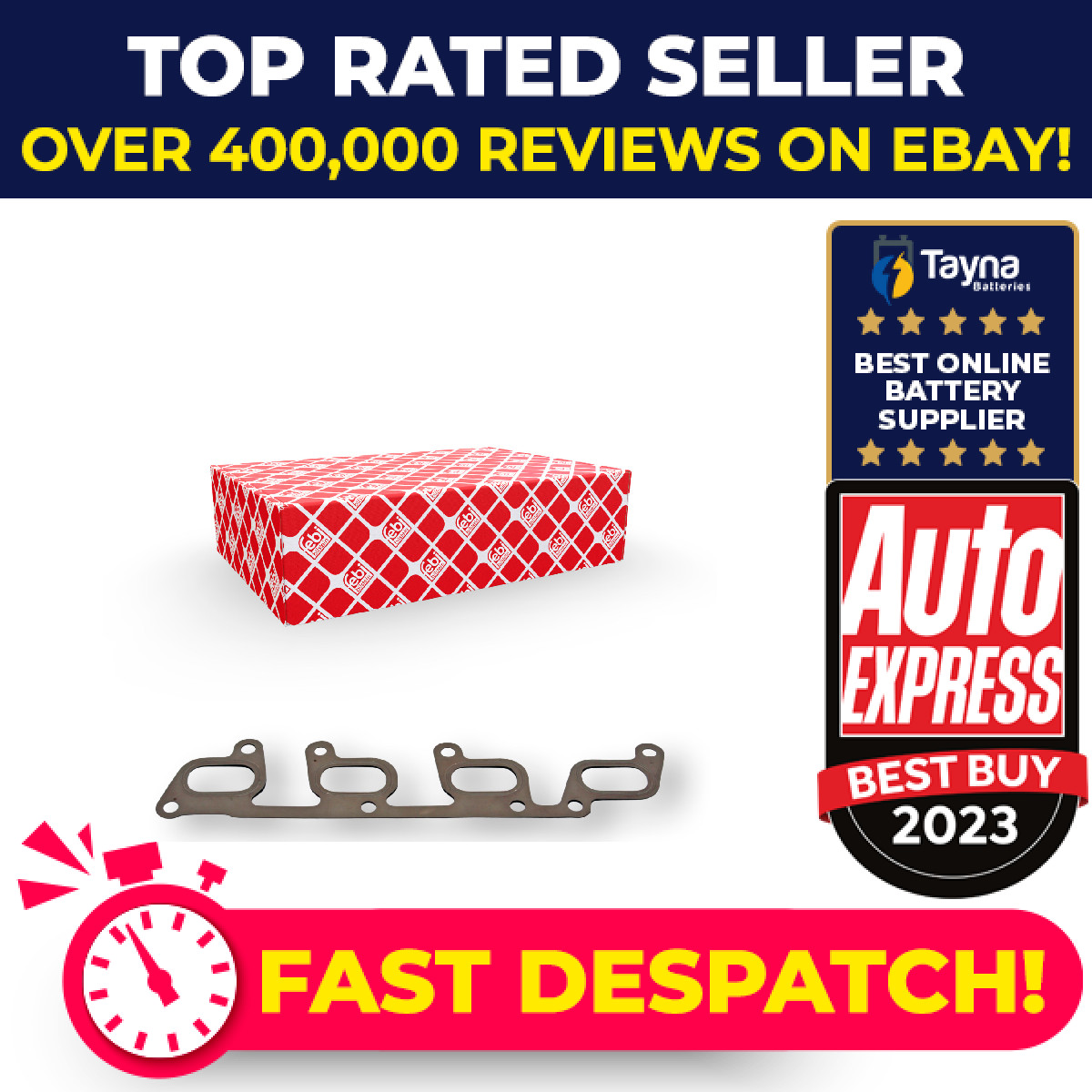 Exhaust Manifold Gasket fits SKODA FABIA 542, 545 1.6D 10 to 14 03L253039 Febi