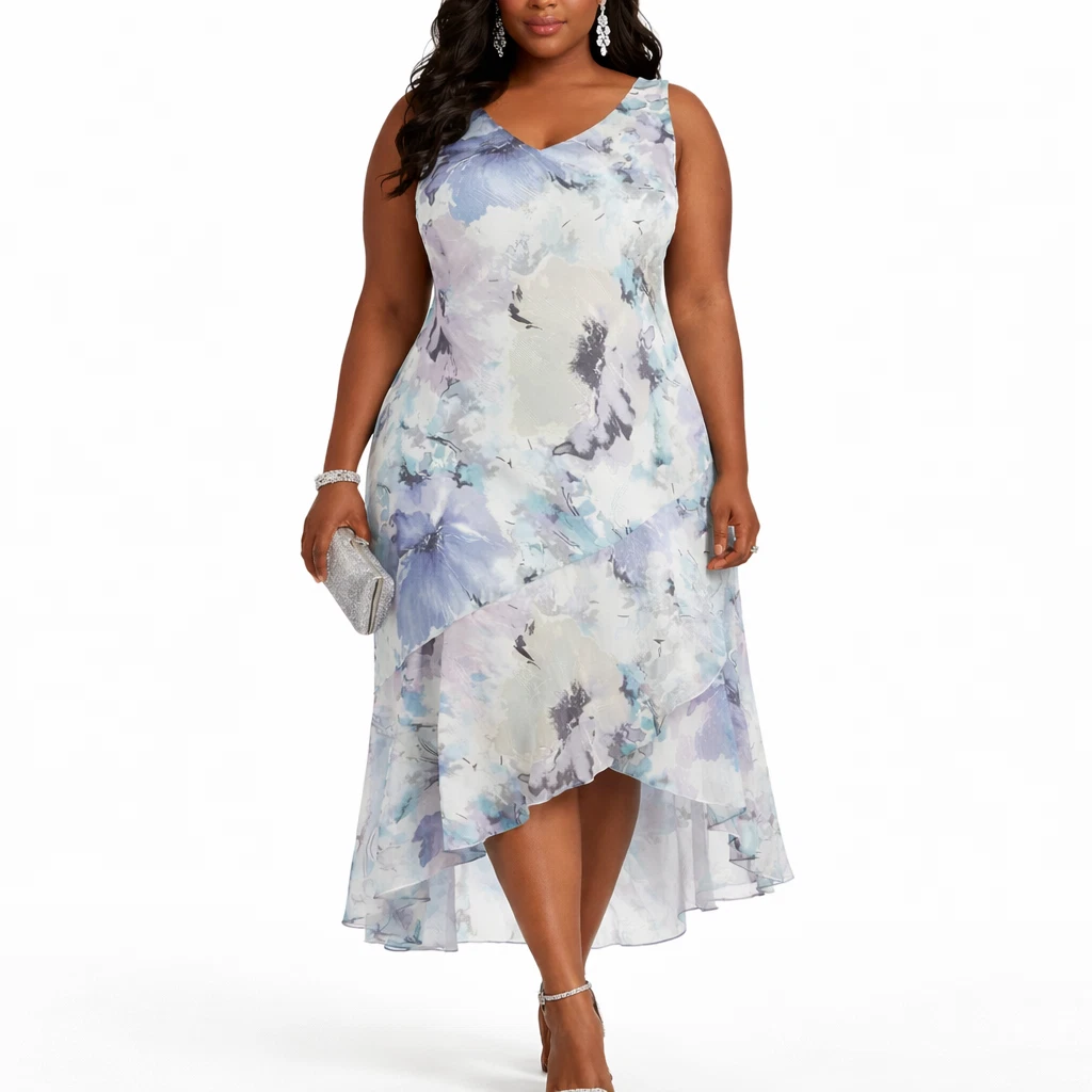 sachin and babi light blue dress Cocktail Dresses – R&M Richards main image 1