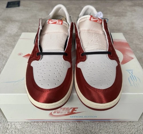 Nike Air Jordan 1 Retro Low OG Trophy Room Rookie Card Shoes Size 13 FN0432-100