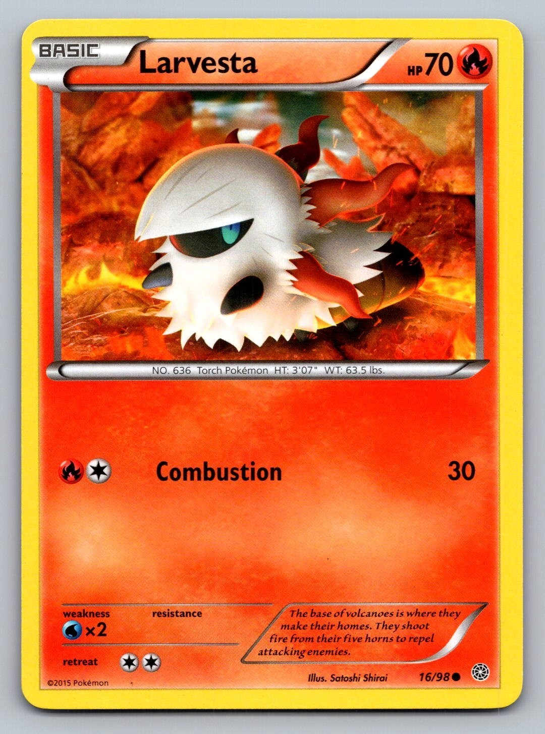 Pokemon TCG Ancient Origins Larvesta #16