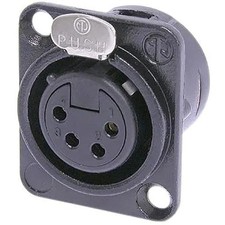 1PK NEUTRIK USA NC4FD-L-B-1 Receptacle DL1 series 4 pin female- solder cups