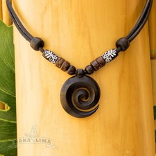 Surferkette Lederkette Damenkette Herrenhalskette Surfschmuck Halsband Maori