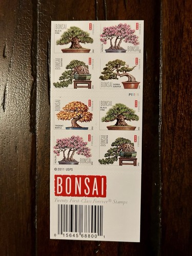 Mint US Bonsai Booklet Pane of 20 Forever Stamps Scott#4618-4622 (MNH) FV $14.60 - Picture 1 of 2