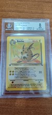 CARTA Pokemon Raichu Prima Edizione Holo 14/62 BGS 8 NEAR-Mint/MINT ITA FOSSIL
