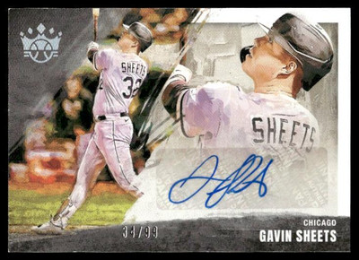 2022 Panini Diamond Kings #DKS-GS Gavin Sheets DK Signatures Silver Holo #/99