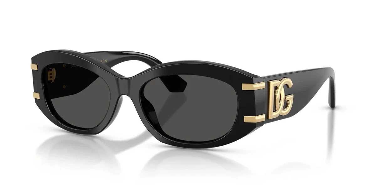 Dolce&Gabbana Black Oval Sunglasses for Women for sale | eBay