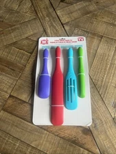 Mad Hungry Silicone 4-Piece Spurtle Kitchen Utensil Set Cooking Spoons Stirring