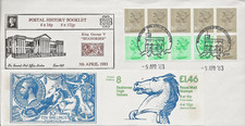 5/4/1983 £1.46 POSTAL HISTORY SERIES  BOOKLET LEFT PANE FDC