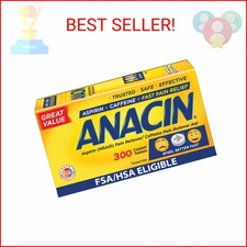 Anacin Aspirin & Caffeine Fast Pain Relief, Eases Minor Aches and Pains Due to H