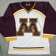 VTG Minnesota Golden Gophers Sewn Hockey Jersey WCHA K1 Sportswear Size Medium