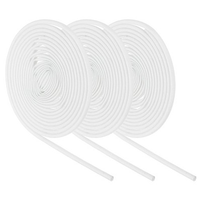 3Pcs Wire Insulation Braid Fire Sleeve,9.8Ft-3mm ID White, High Temp Silicone