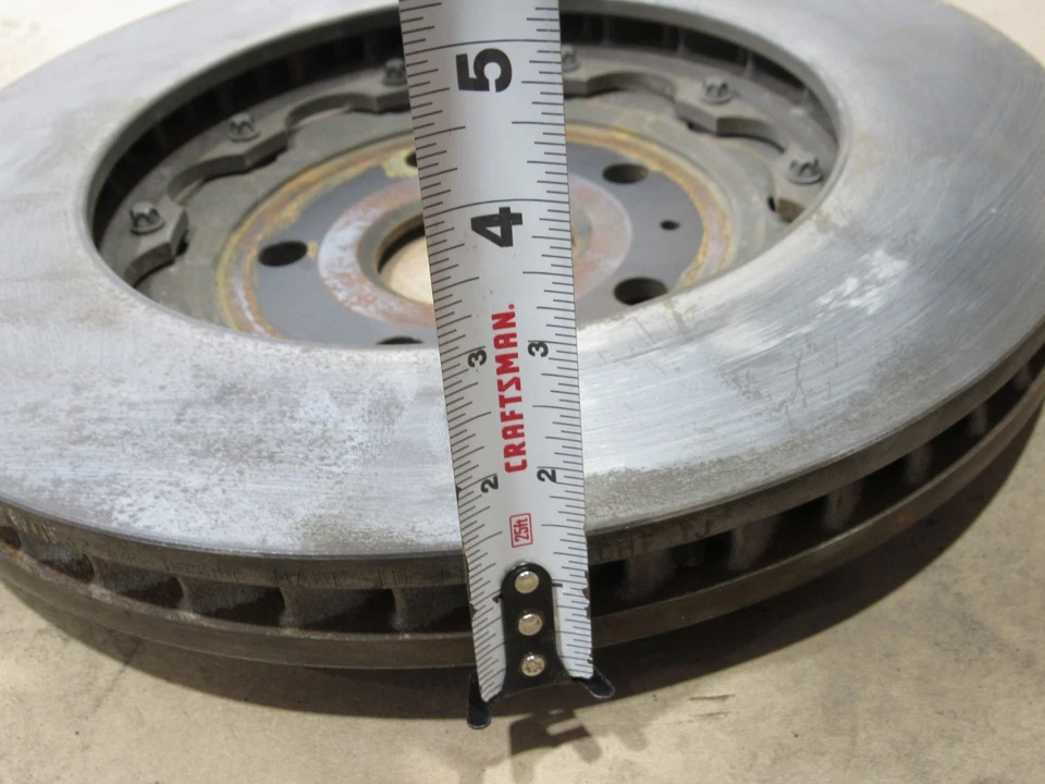 Juego de discos de rotor de freno delantero derecho izquierdo 11-12 Fisker Karma 2012 2 piezas; @2 Foto 4 de 4