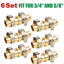 3/4" 5/8" Garden Mender End Repair Kit Water Hose Male Female Quick Connector