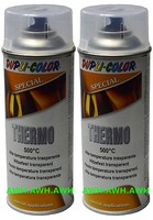 2X400Ml Hochtemperatur Hitzefest Hitzelack HitzebestäNder Thermolack Transparent