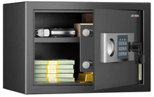 Digital Security Safe for Home, 0.6 Cubic Feet Safety Box, Locking Box for Money