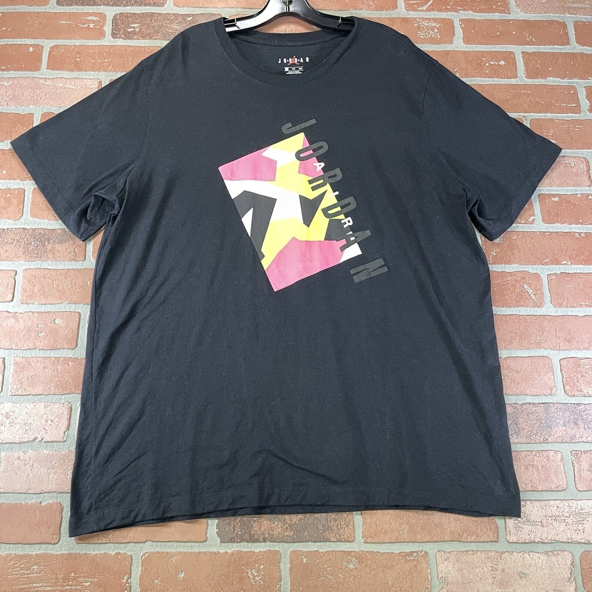 Nike Air Jordan 7 JSW Men's Sz XXL T-Shirt Black Green Pink Neon