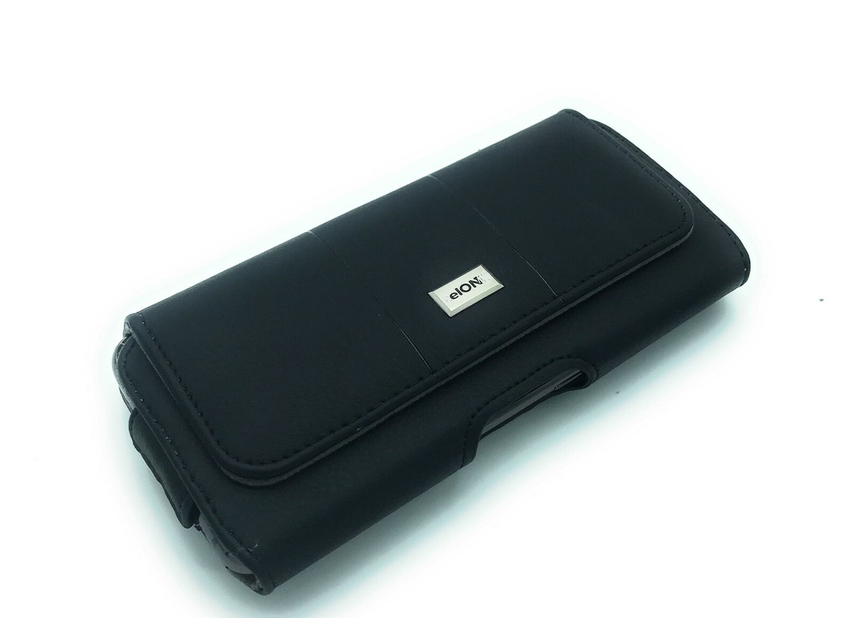 Premium Quertasche Gürtel Handy Tasche Hülle schwarz für Apple