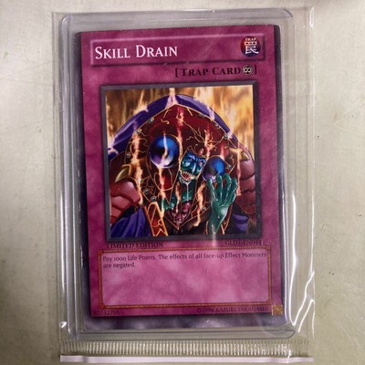 GLD1-EN044 Yugioh Skill Drain Limited Edition Common NM!