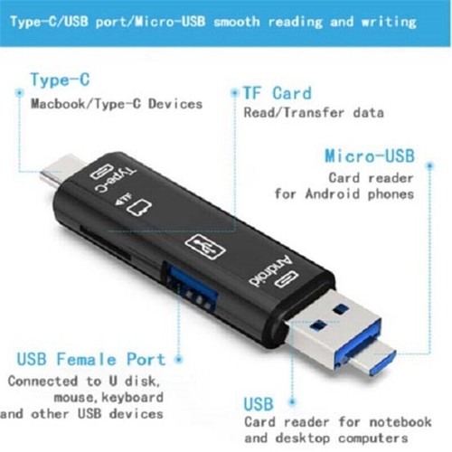 2.0&3.0 For Tablet USB Phone Card SD Micro PC Android OTG Reader to USB Adapter - Picture 3 of 14