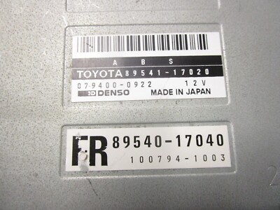 Toyota MR2 MK2 ABS Control Module ECU Relay 89541-17020 89540 
