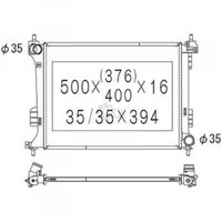Diederichs KüHler WasserküHler FüR Hyundai I20 IX20 PB PBT 1.2 1.4 1.6 JC