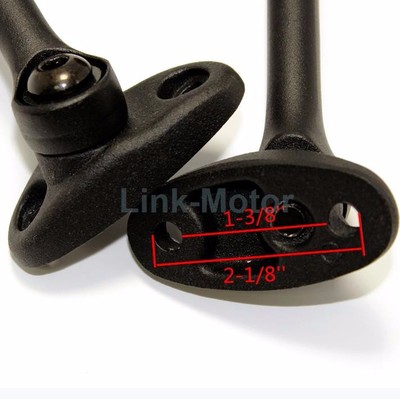 Matte Black LED Turn Signal Mirrors For Honda CBR – Blue Arrow Indicators