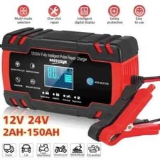 Car Battery Charger Heavy Duty 12v24v Smart Automatic Intelligent Pulse Repair
