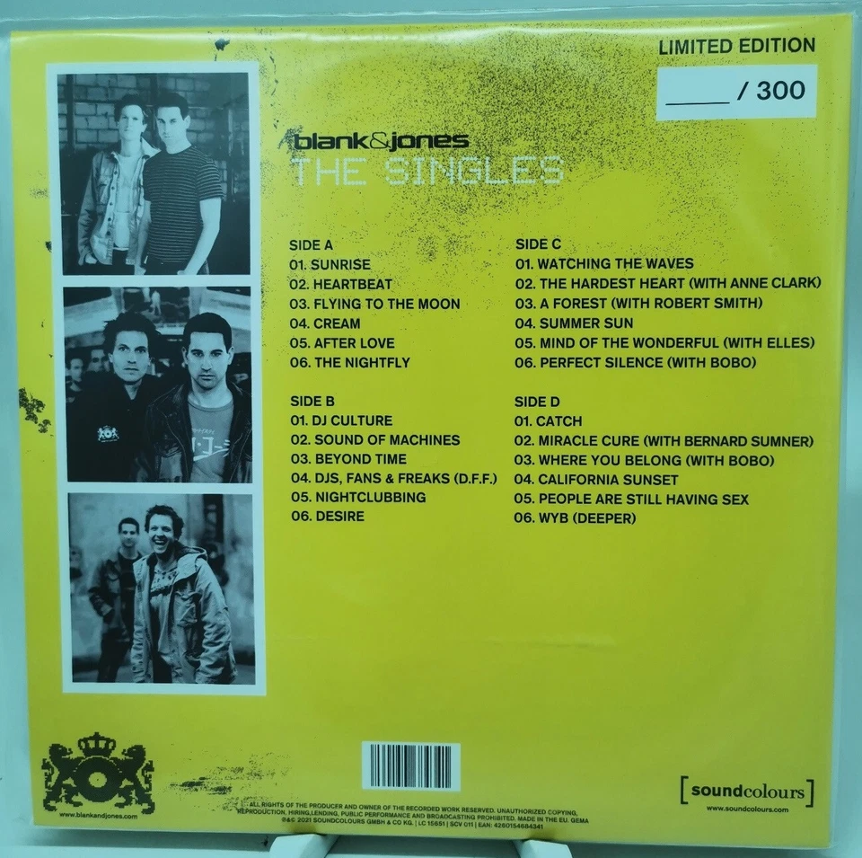 Signiert Blank and Jones Singles Limitiert auf 300 Stück 2 LP Neu - Bild 2 von 2