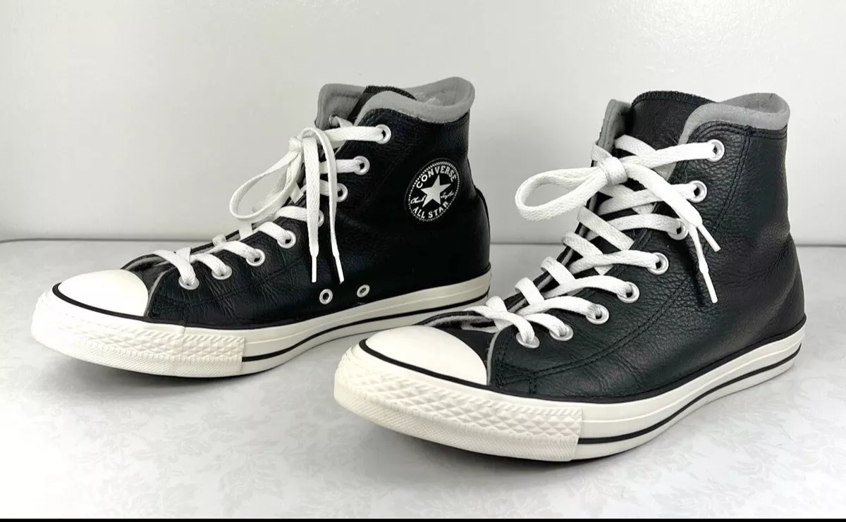 Converse Chuck Fleece All-Star High Top Sneakers Size Black | eBay