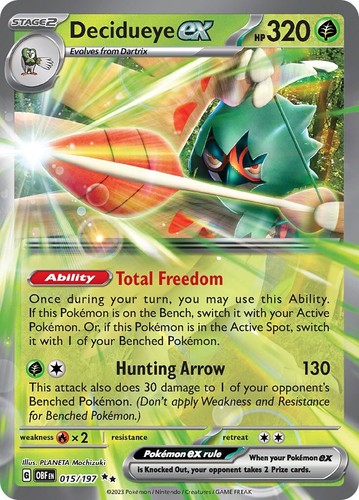 Decidueye ex SR 093/080 Nihil Zero M3 2026 Pokemon Card Japanese