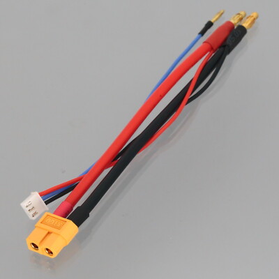 Câble De Recharge Banana 4mm EC3 Pour Batteries LiPo - Modélisme RC 1/12, Neuf Sous Emballage