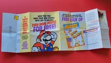 Nintendo Super Power Club Mario Insert from Game Boy DMG-01 System Box System