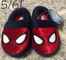 NEW Marvel Spider-Man Plush Slippers Size 5/6T