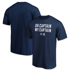New York Yankees Derek Jeter Pro Line Navy Blue "My Captain" Graphic T-Shirt