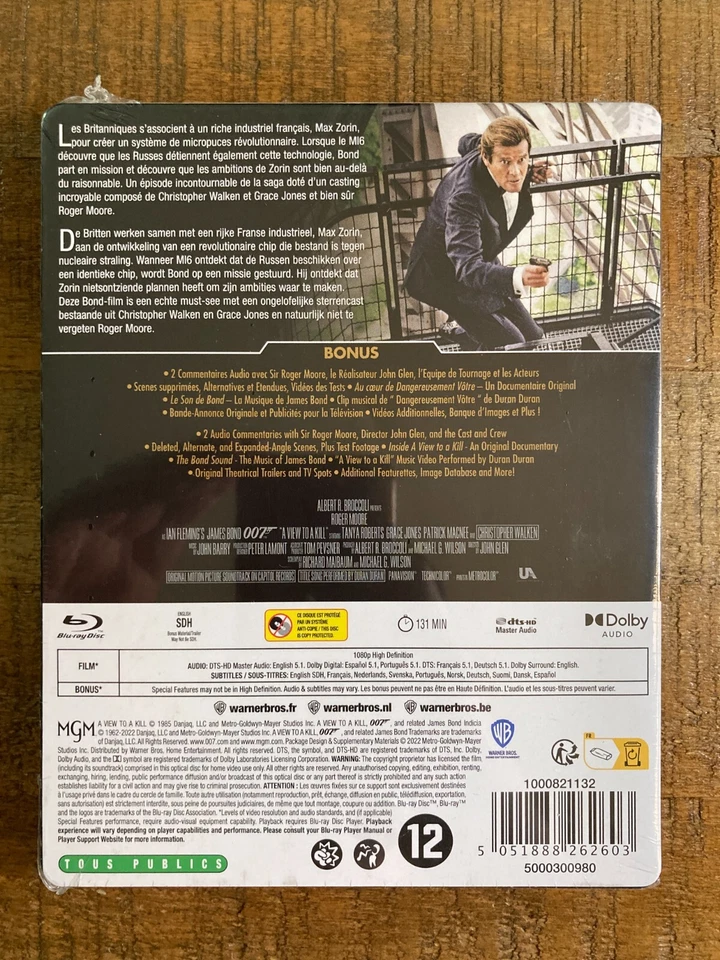 A View to a Kill [James Bond] w. Steelbook (Blu-ray, 1985, Import, Region Free) - Image 2 of 4