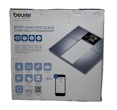 Beurer Bluetooth Body Fat Scale for Full Body Analysis Silver BF70 - Best  Buy