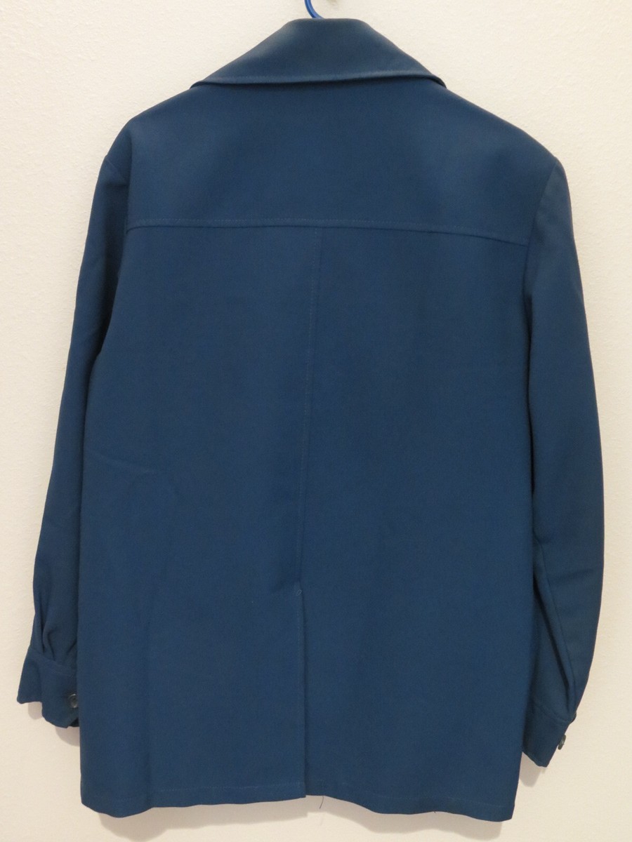 Vintage Marco Dark Blue Lined Jacket Button Up Size 44/Pants 34