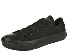Converse Chuck Taylor All Star 314786F Low Top Kid Shoes Black Monochrome