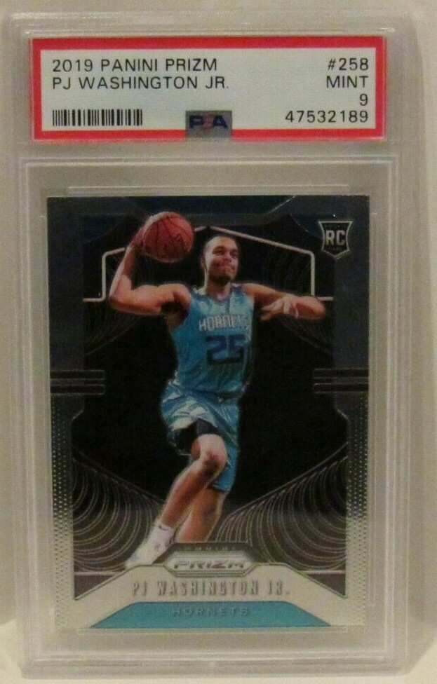 PJ Washington Jr 2019 Panini Prizm #258 PSA 9 Mint Charlotte Hornets