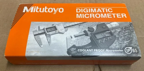 Mitutoyo 293-330 Digimatic Outside Micrometer Inch Metric Ratchet Stop 0-1"